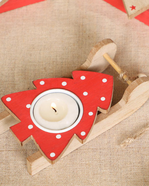 Set of 6 Nordic Winter Tealight Holders
