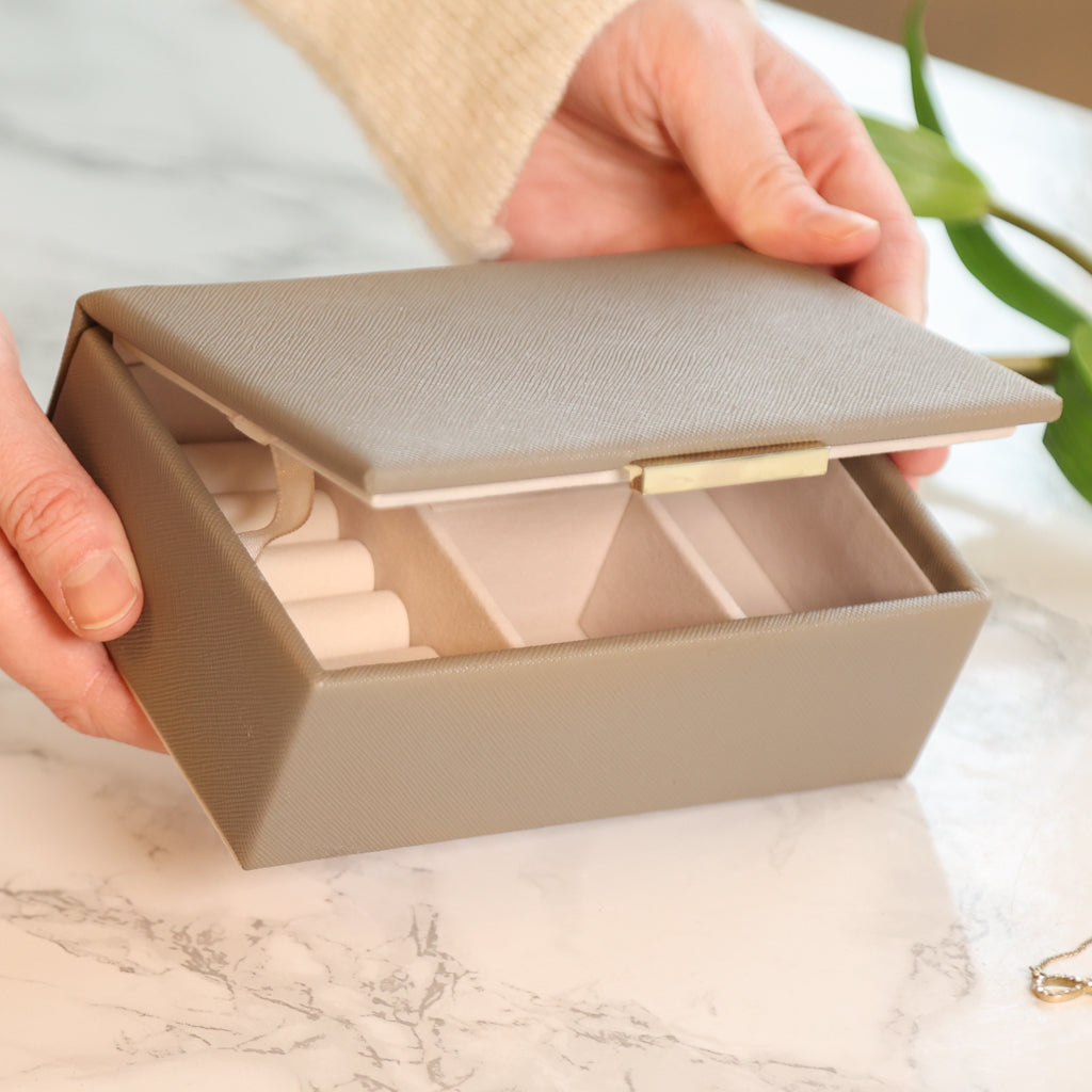 Mink Grey Faux Leather Jewellery Store