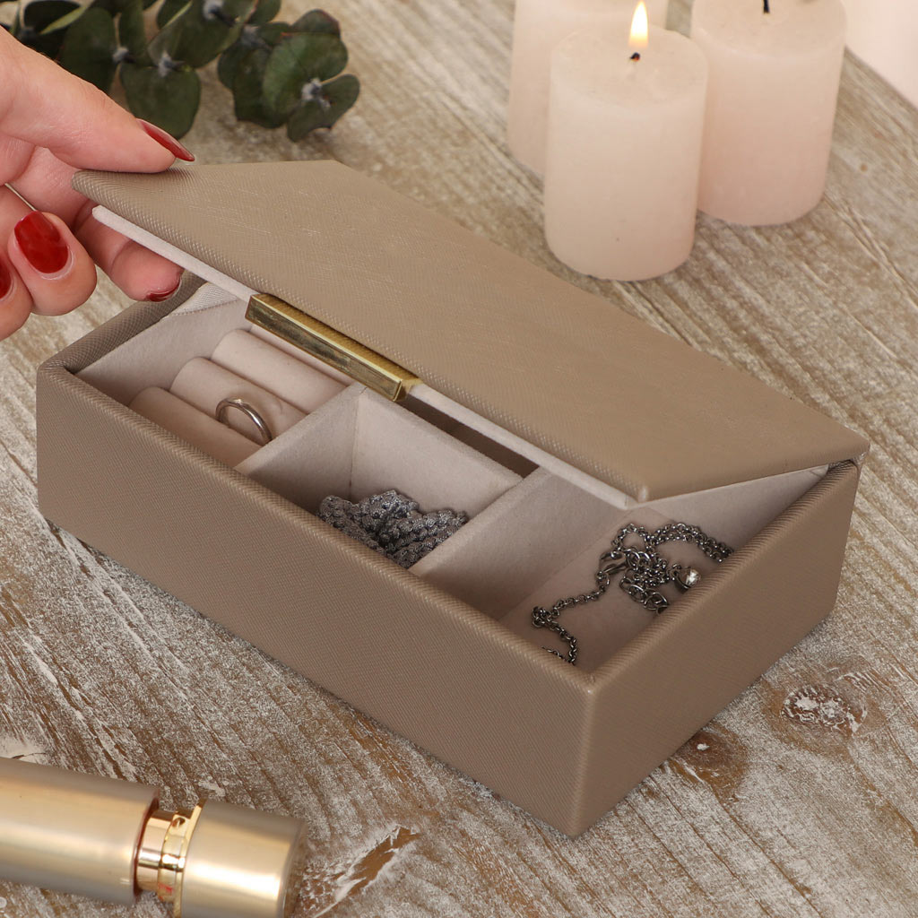 Mink Grey Faux Leather Jewellery Store