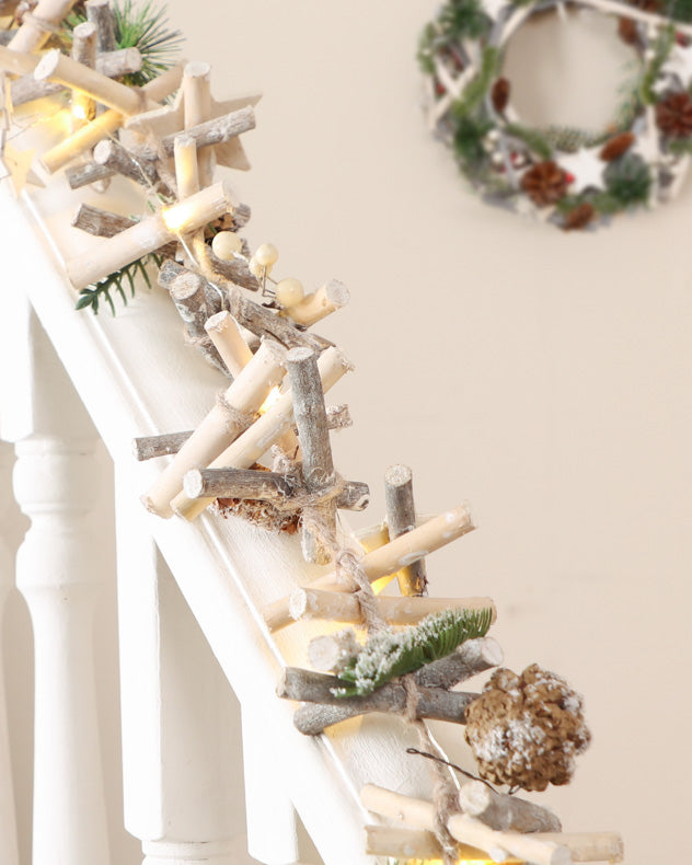 christmas garland banister