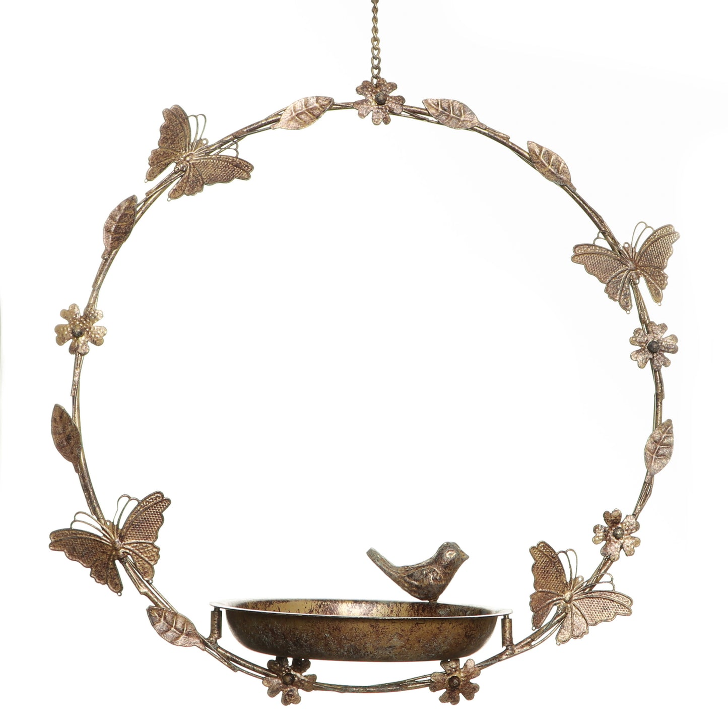Round Hanging Butterfly Bird Feeder