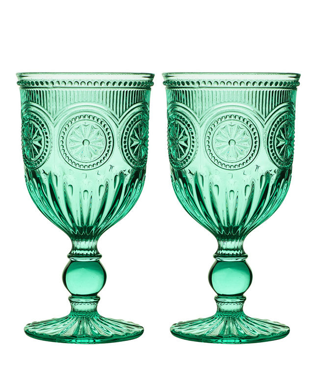 Parisian Turquoise Wine Goblet