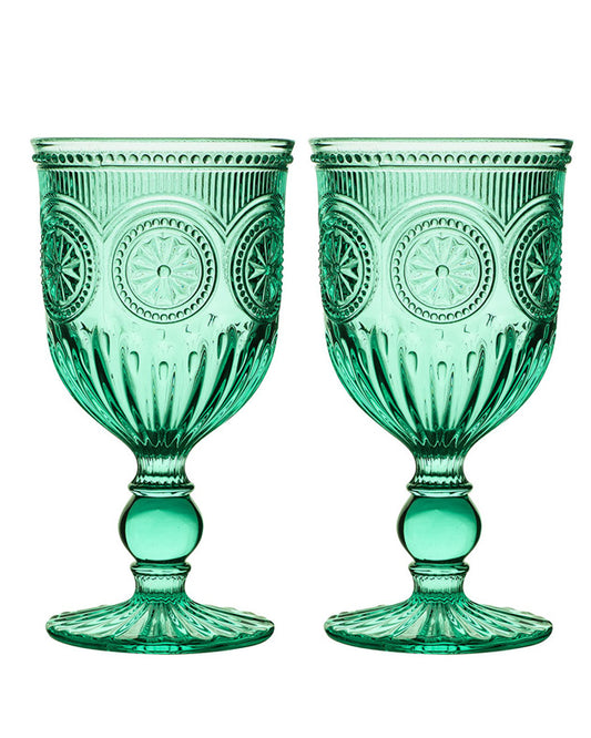 Parisian Turquoise Wine Goblet