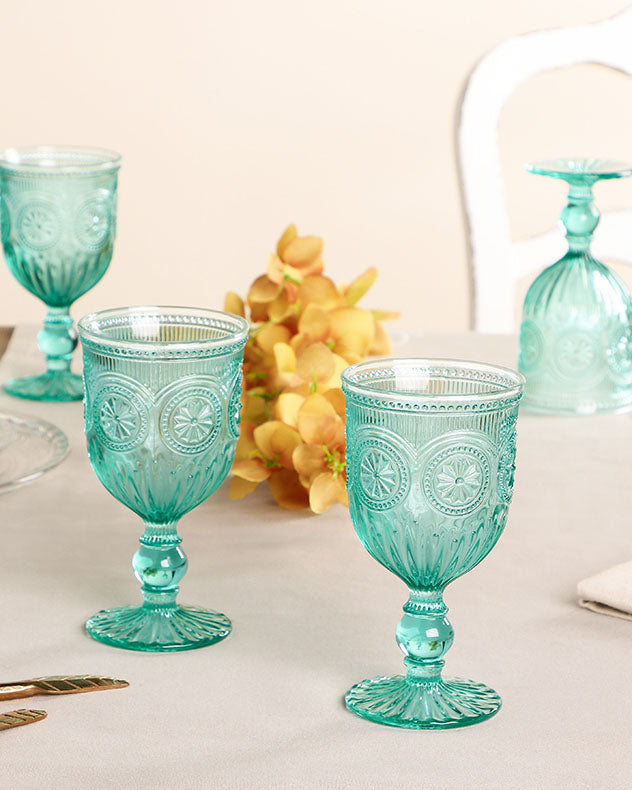 coloured wine glasses