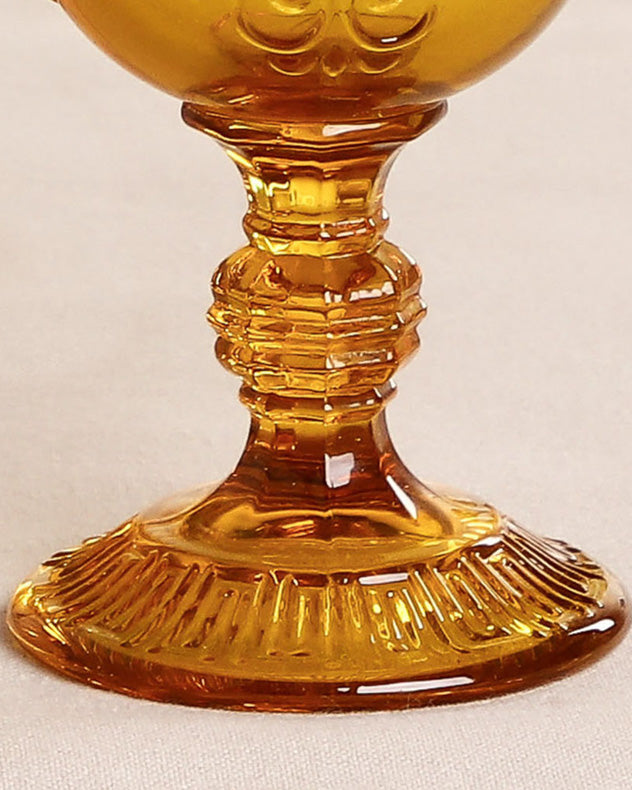 Parisian Amber Wine Goblet
