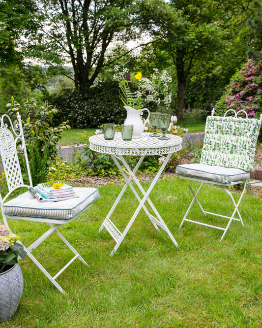 Vintage Ivory Two Person Garden Bistro Set