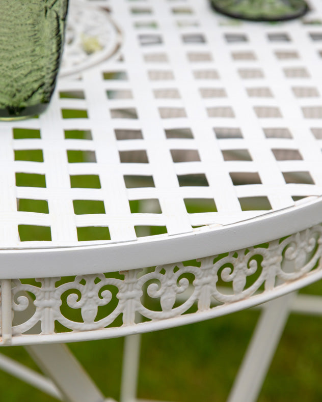 Vintage Ivory Two Person Garden Bistro Set