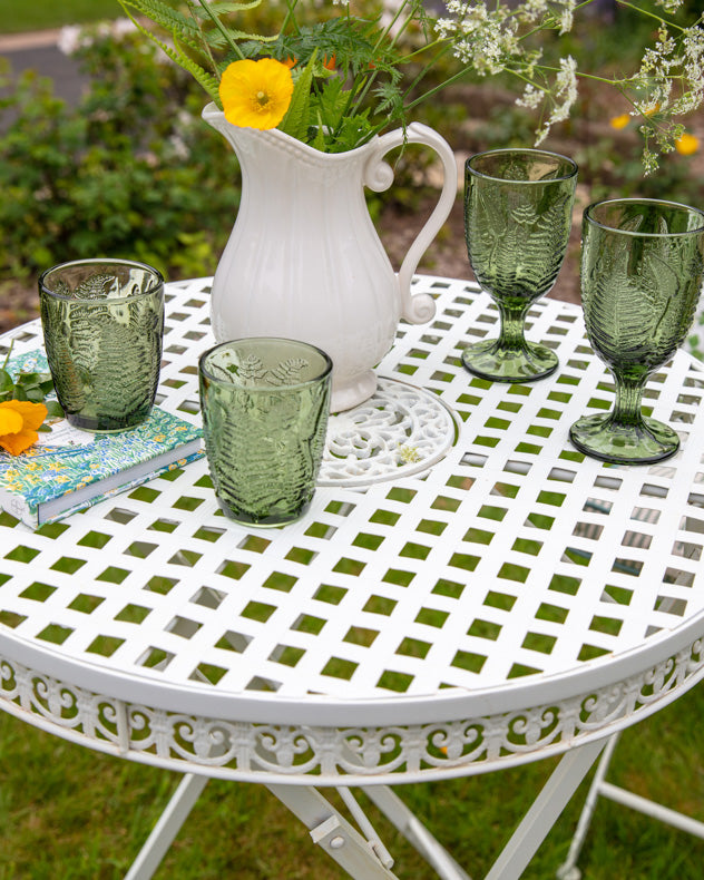 Vintage Ivory Two Person Garden Bistro Set