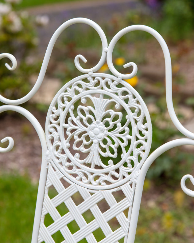Vintage Ivory Two Person Garden Bistro Set