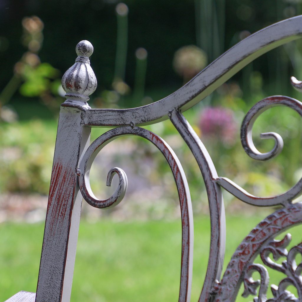 Vintage Grey Garden Rocking Chair