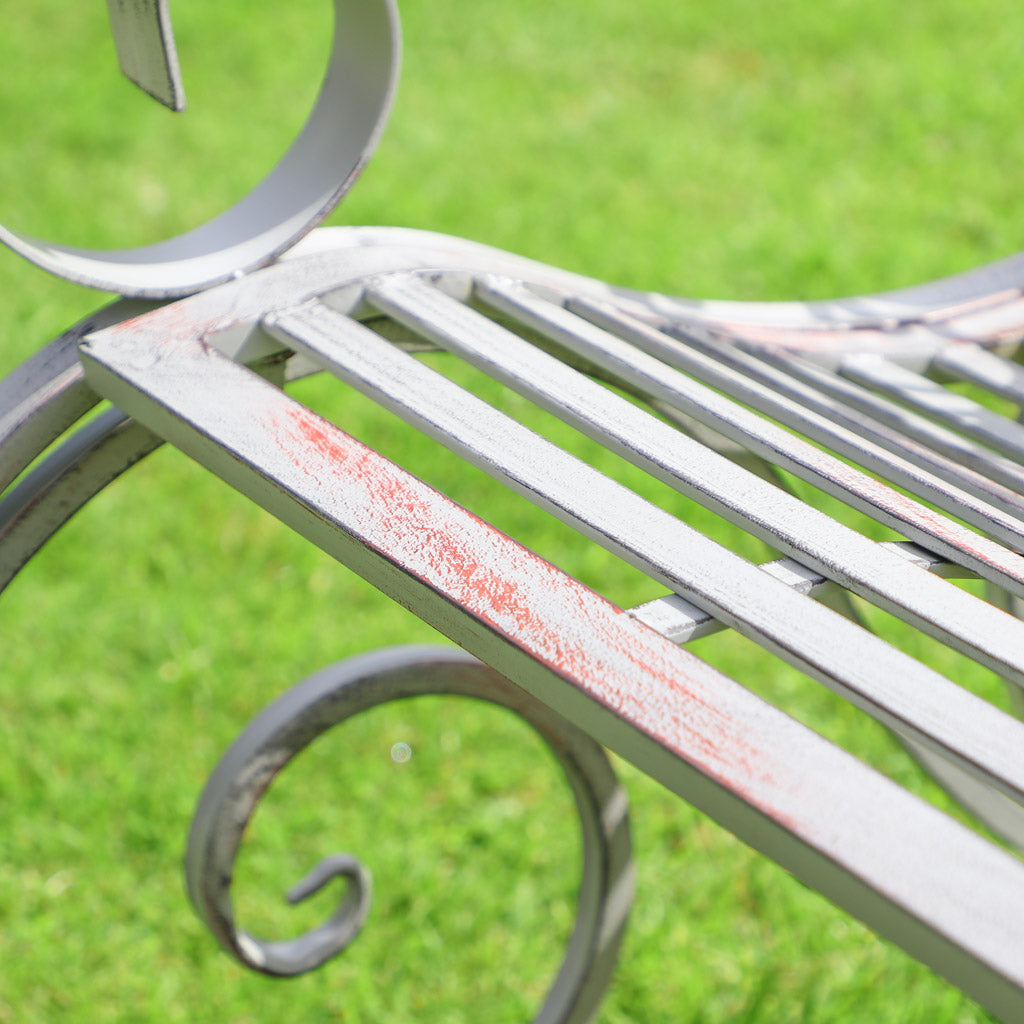 Vintage Grey Garden Rocking Chair