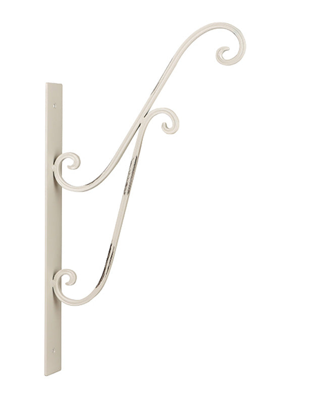 Ivory White Flower Hanging Basket Bracket