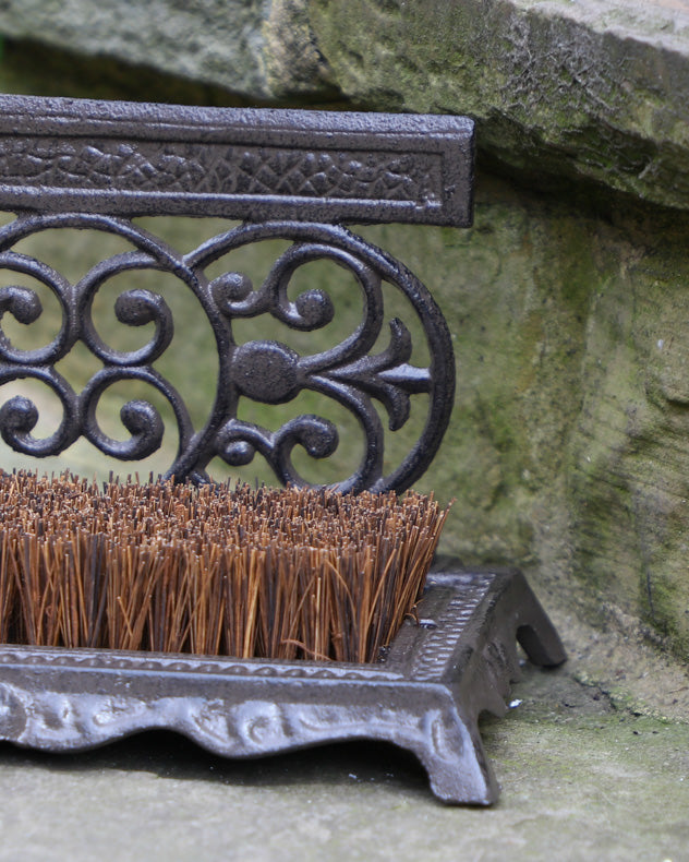 Period Style Ornate Boot Brush and Scraper