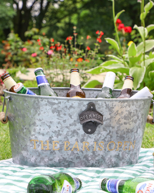 Giant Beer Bottle Bucket with Opener