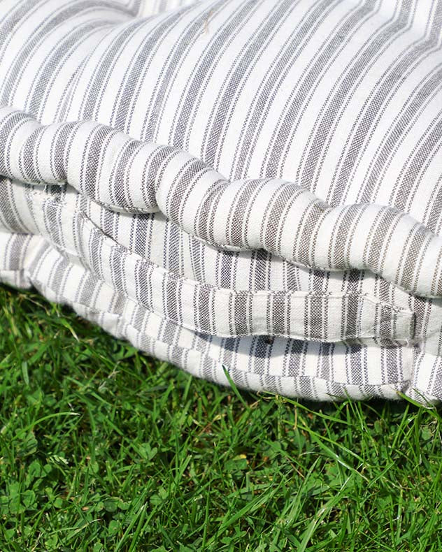 Pyrenees Grey Stripe Garden Box Cushion