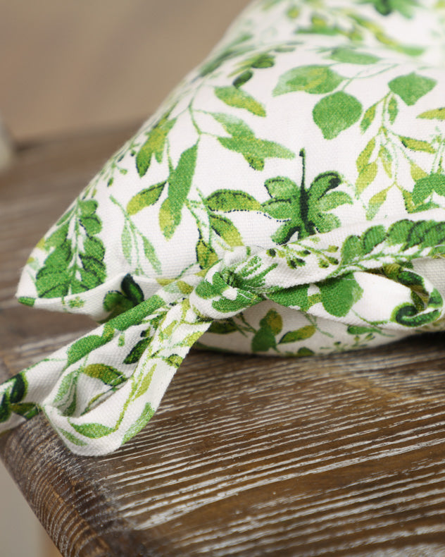 Set of 2 Meadowbrook Cotton Seat Pads with Ties