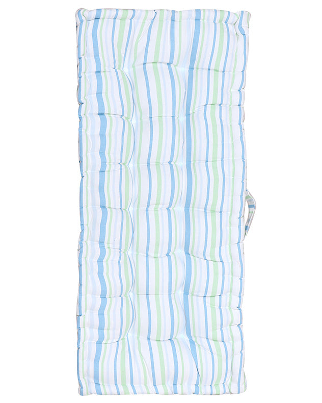 Tenby Stripe Pastel Vintage Garden Bench Mattress Cushion