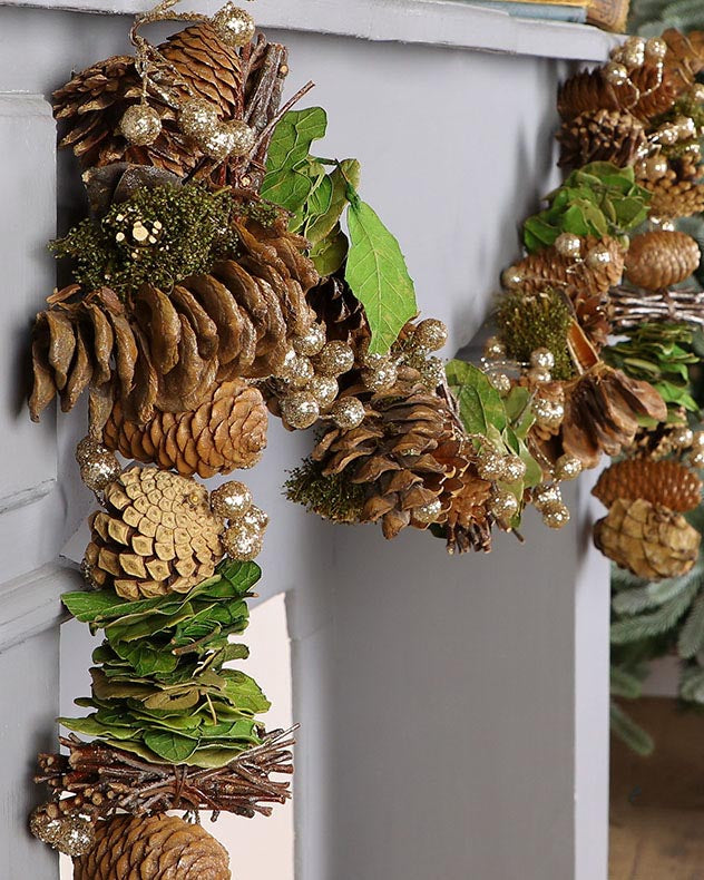 4ft Woodland Walk Natural Finish Garland