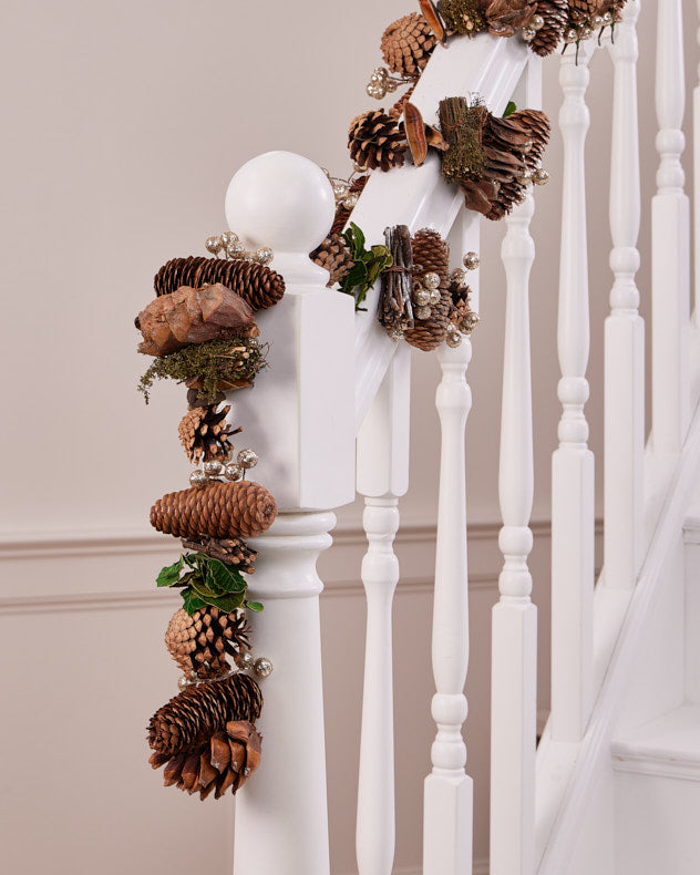 4ft Woodland Walk Natural Finish Garland