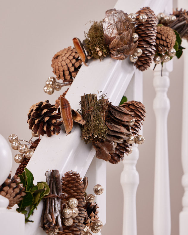 4ft Woodland Walk Natural Finish Garland
