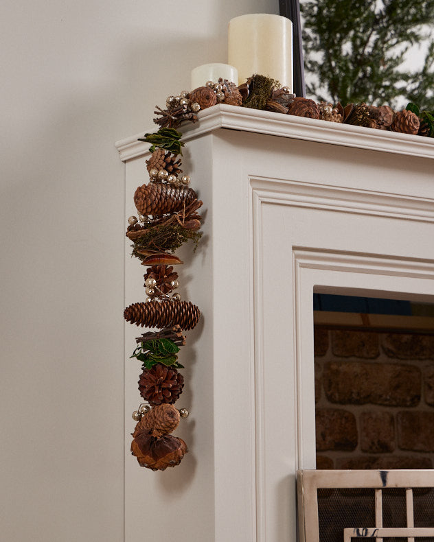 4ft Woodland Walk Natural Finish Garland