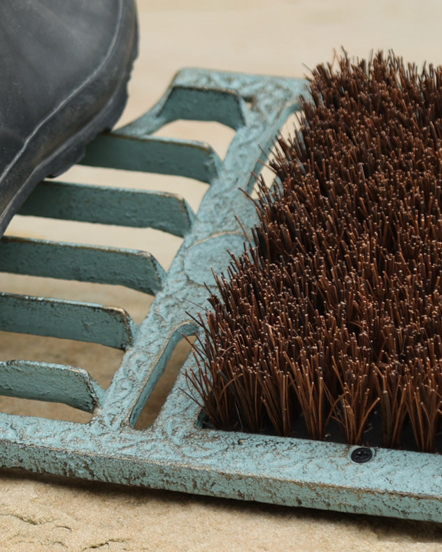 Fern Green Cast Iron Boot Brush Scraper