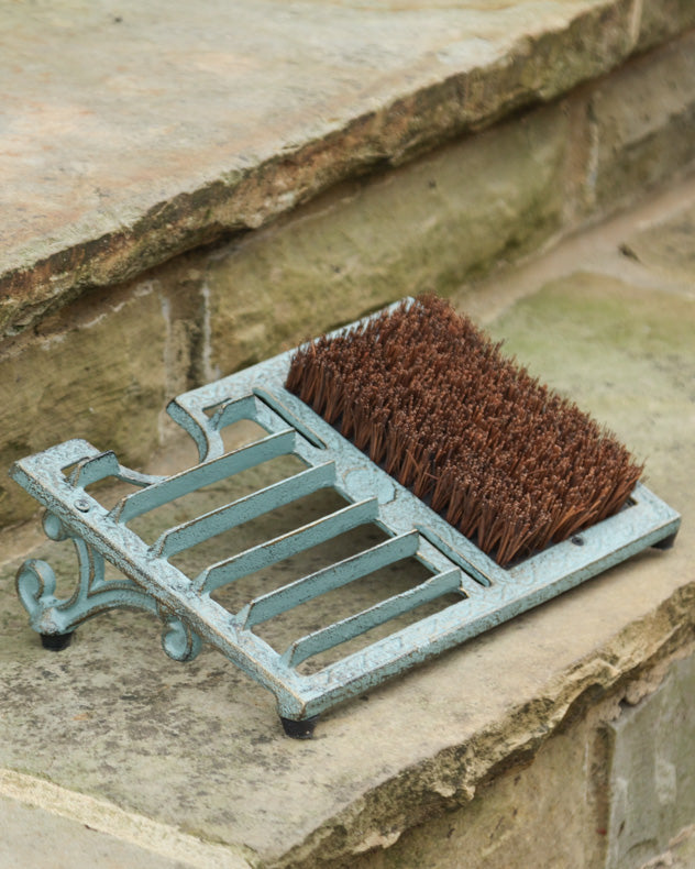 Fern Green Cast Iron Boot Brush Scraper
