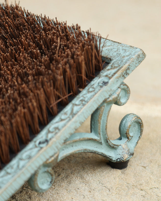 Fern Green Cast Iron Boot Brush Scraper