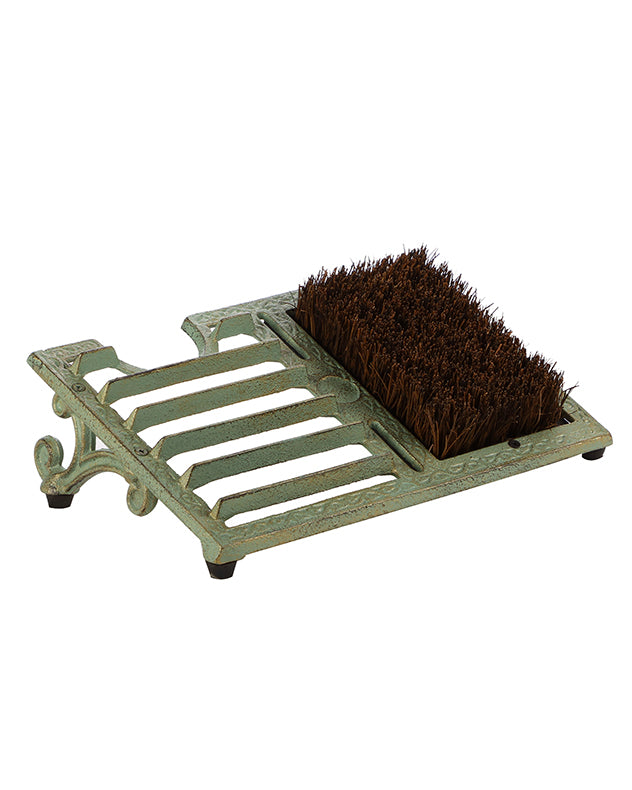 Fern Green Cast Iron Boot Brush Scraper