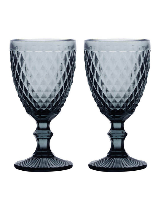 Rococo Grey Wine Goblet