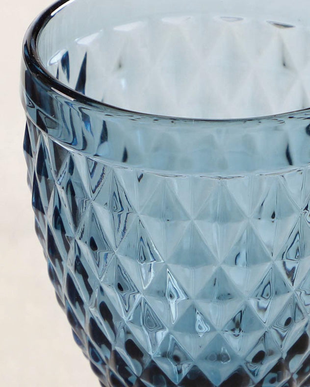 Rococo Blue Wine Goblet