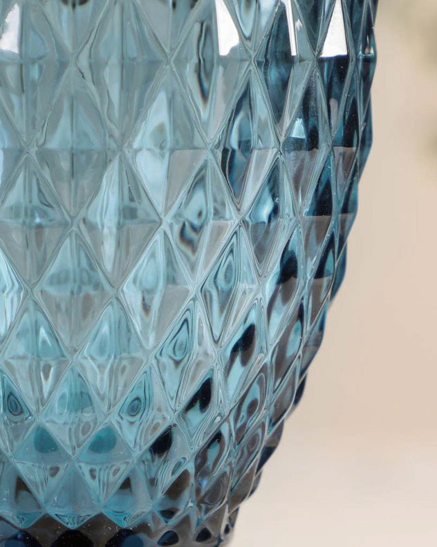 Rococo Blue Wine Goblet