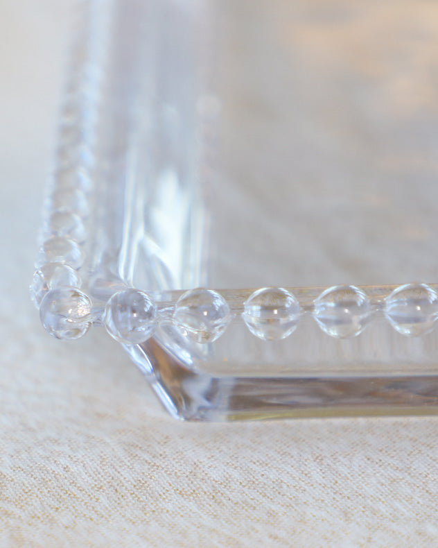 Bella Perle Beaded Glass Serving Platter