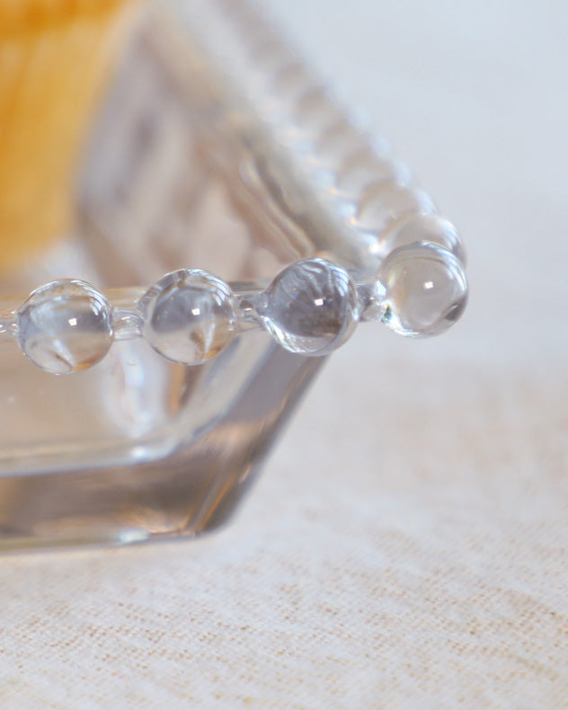 Bella Perle Beaded Glass Serving Platter