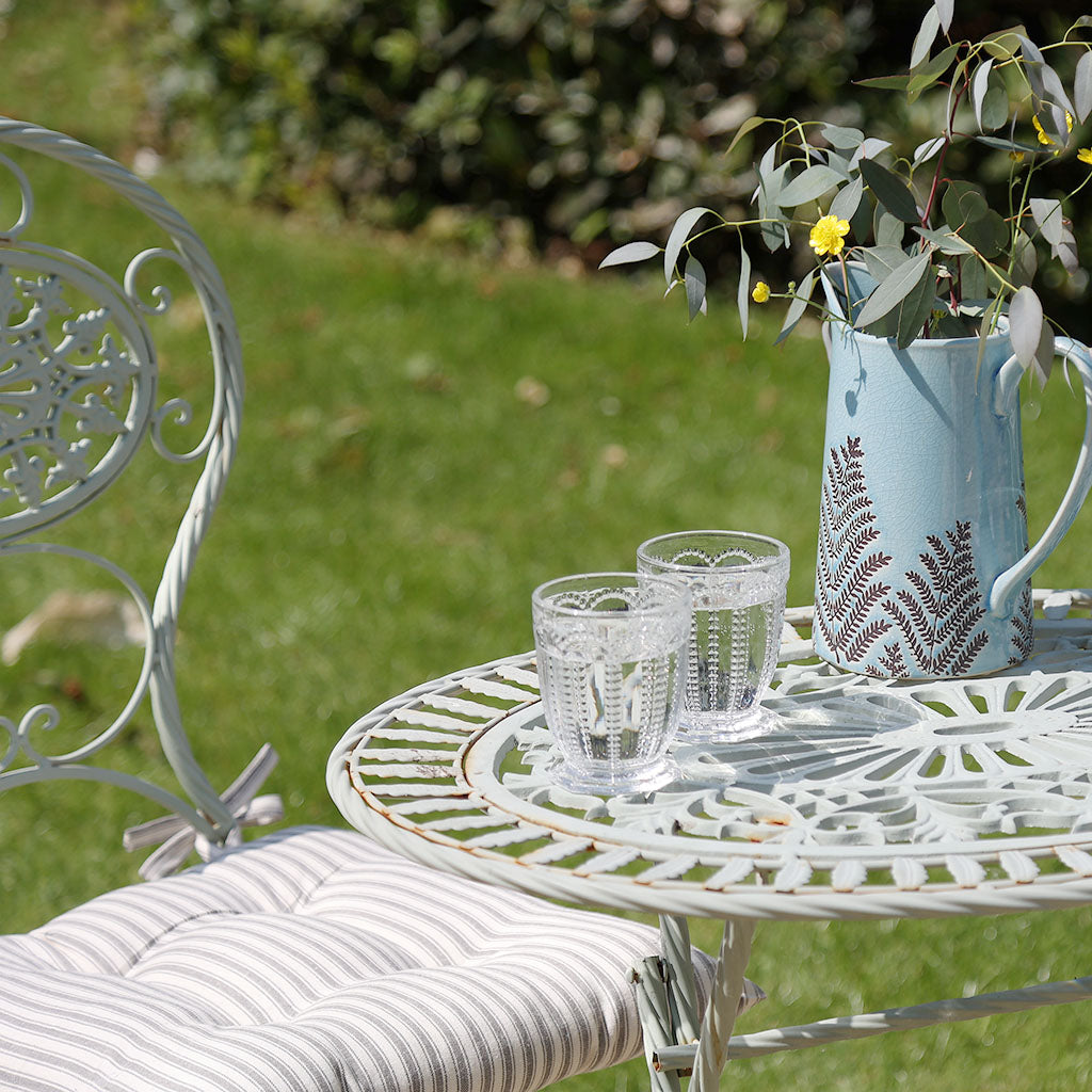 Two Person Pistachio Green Garden Bistro Set