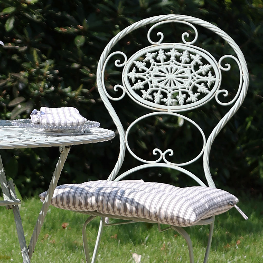Two Person Pistachio Green Garden Bistro Set