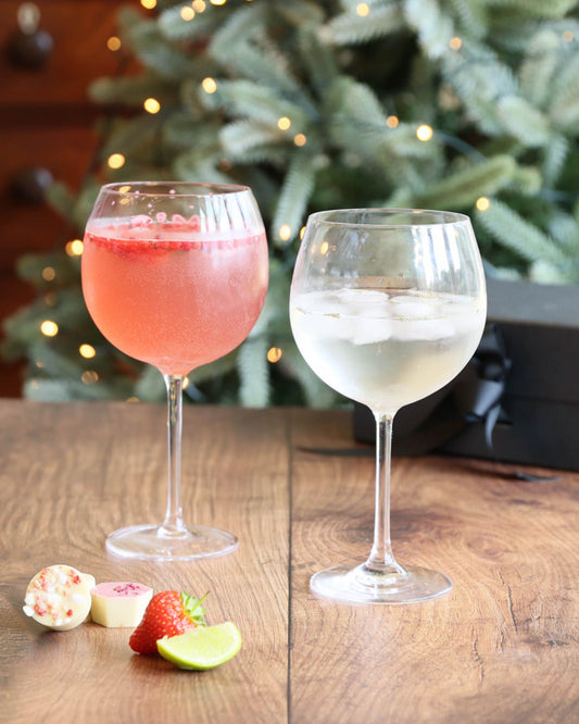 Set Of Two Handmade Copa Gin Glasses