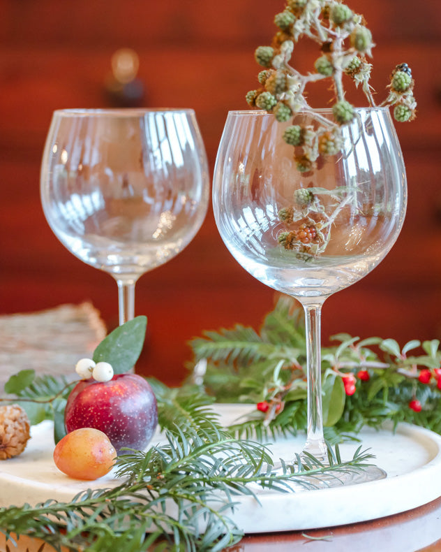 Set Of Two Handmade Copa Gin Glasses
