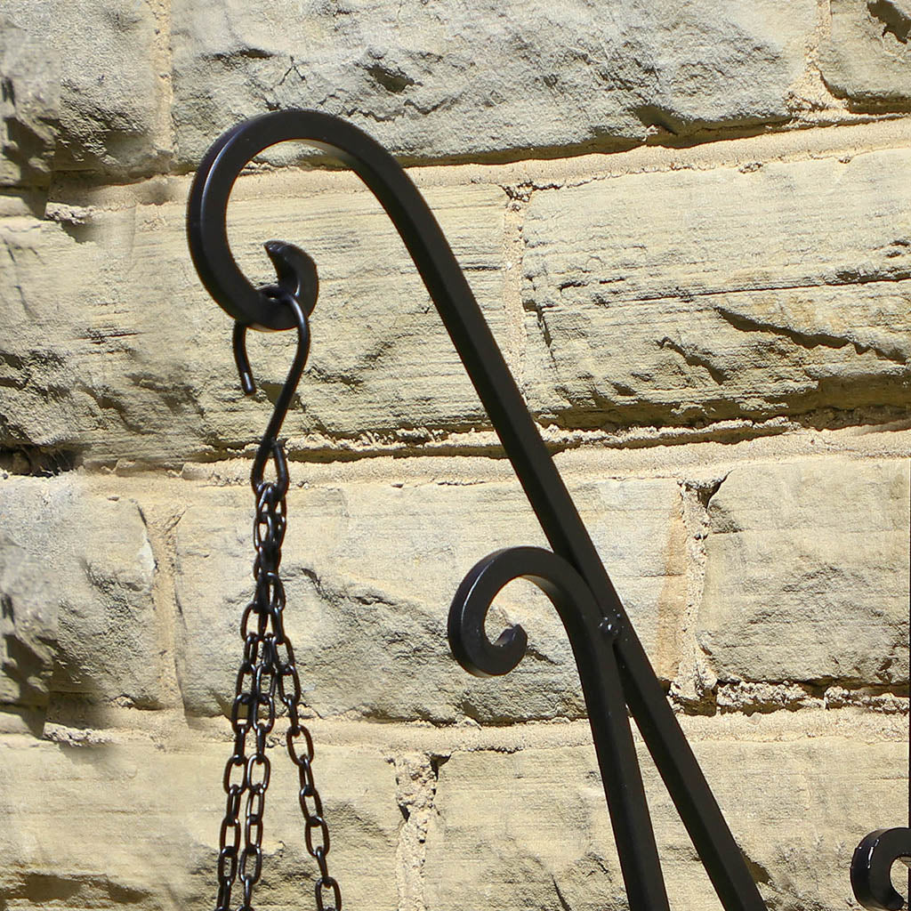 Extra Large Ornate Black Scrolled Hanging Bracket