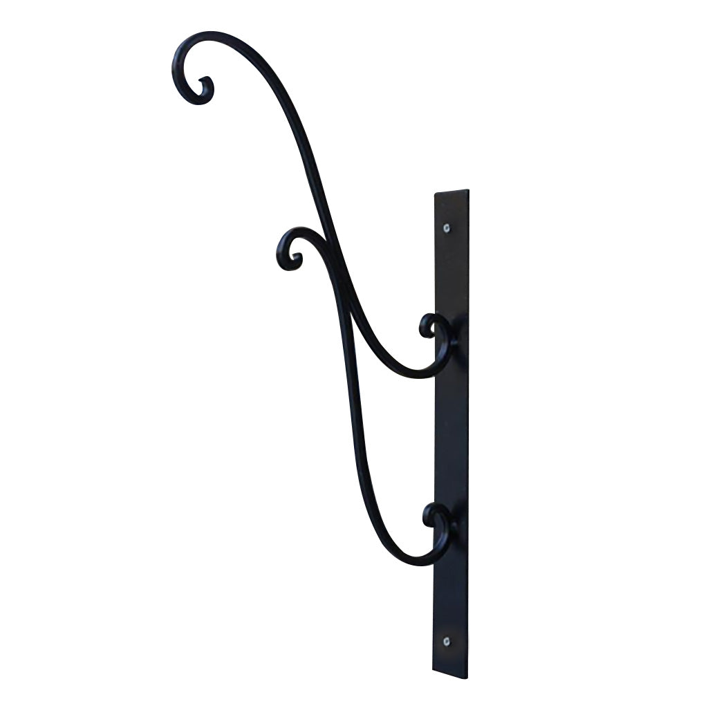 Extra Large Ornate Black Scrolled Hanging Bracket