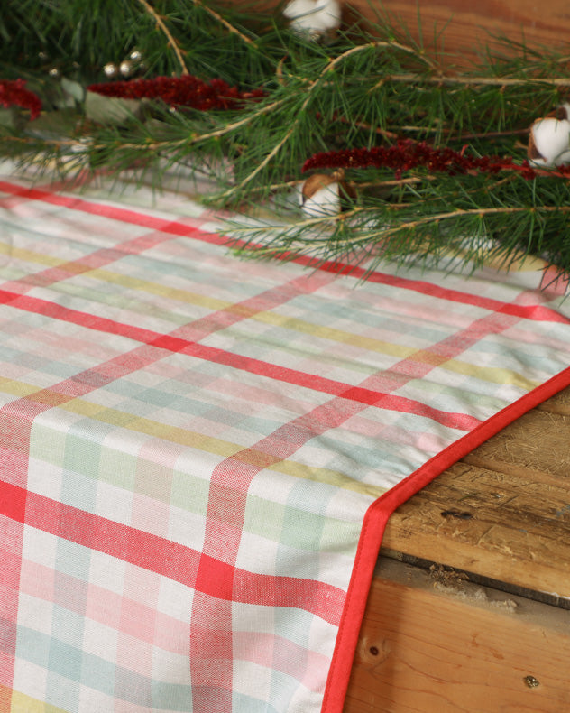 Chantilly Pastel Finish Gingham Picnic Blanket