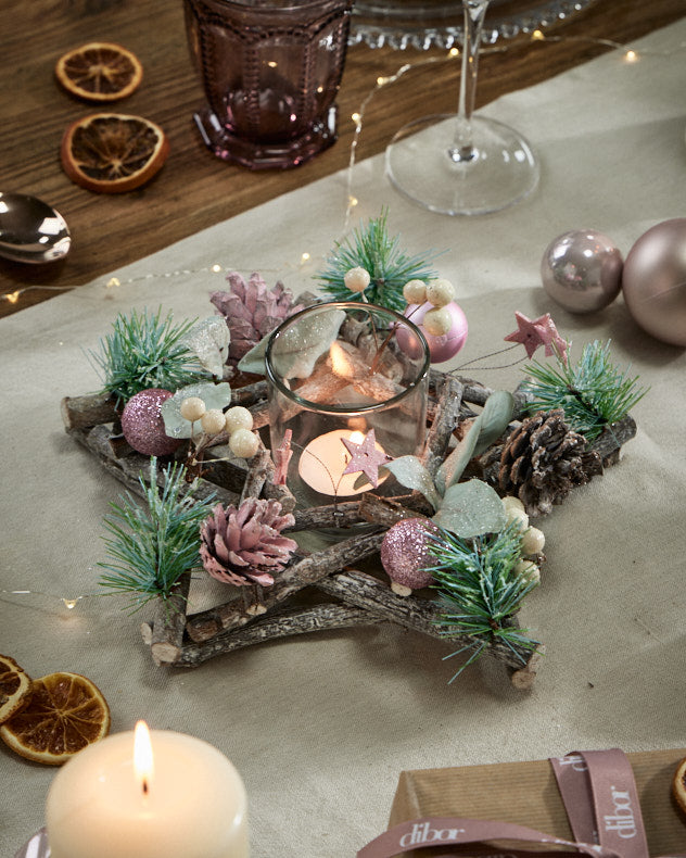 Sugar Sparkle Christmas Candle Holder