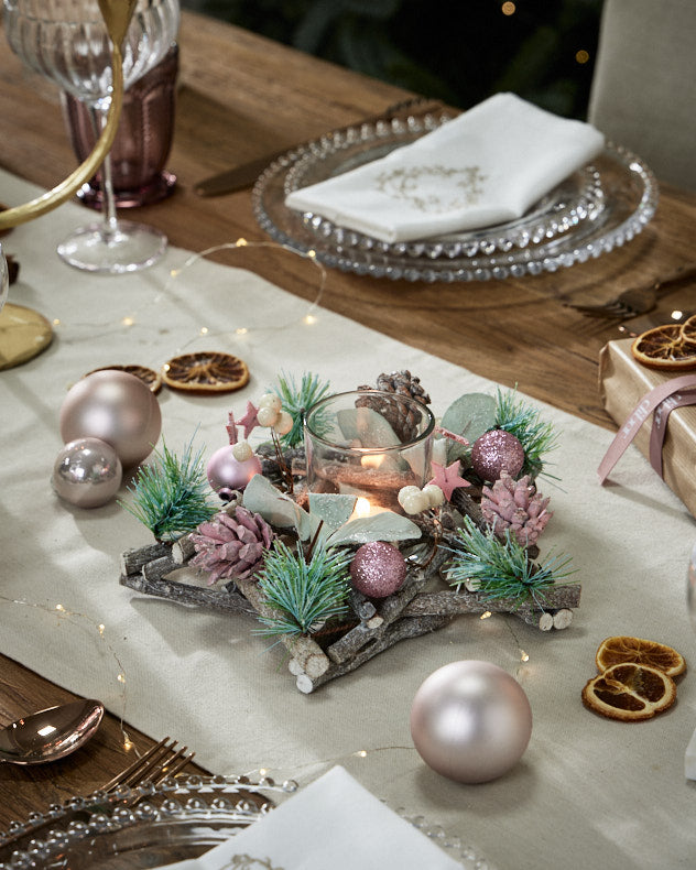 Sugar Sparkle Christmas Candle Holder