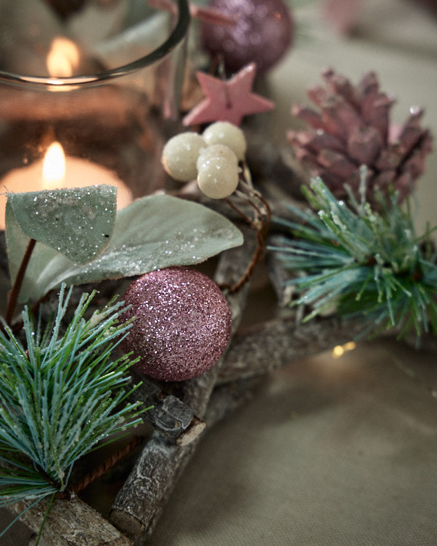 Sugar Sparkle Christmas Candle Holder