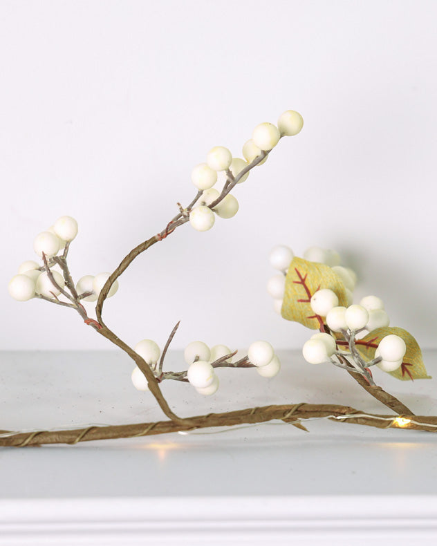 light up berry christmas garland