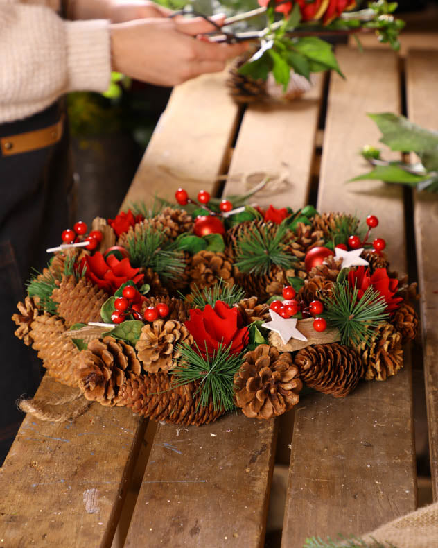 handmade christmas wreath