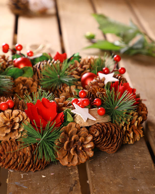 handmade christmas wreath