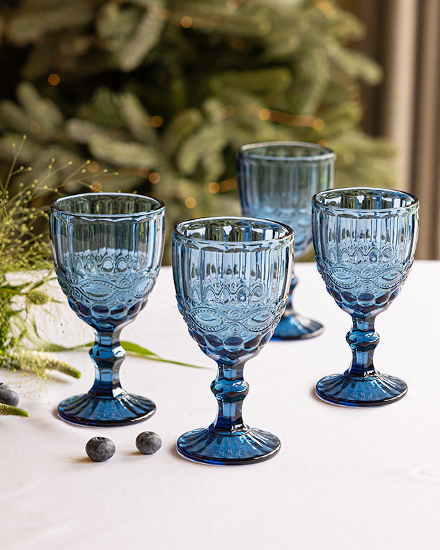Aurielle Blue Wine Goblet