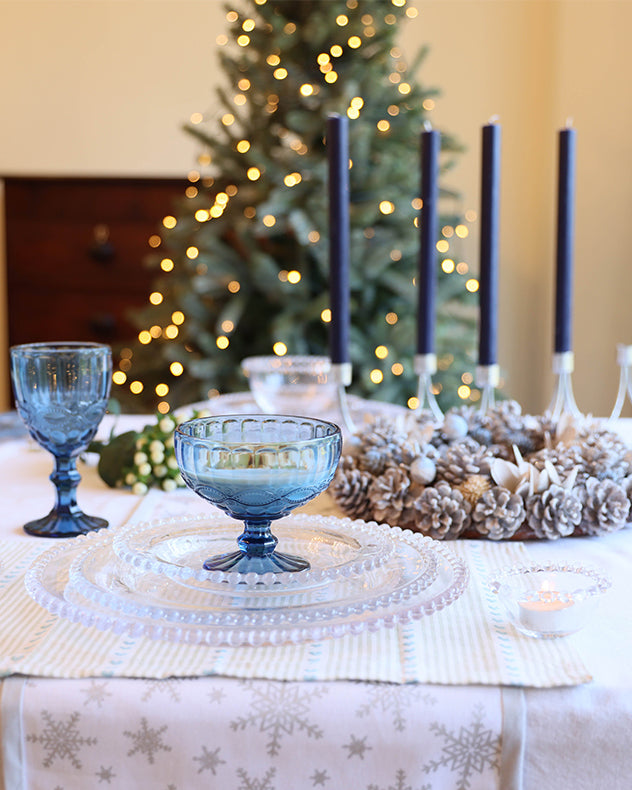 Silver Wave Taper Candle Holder