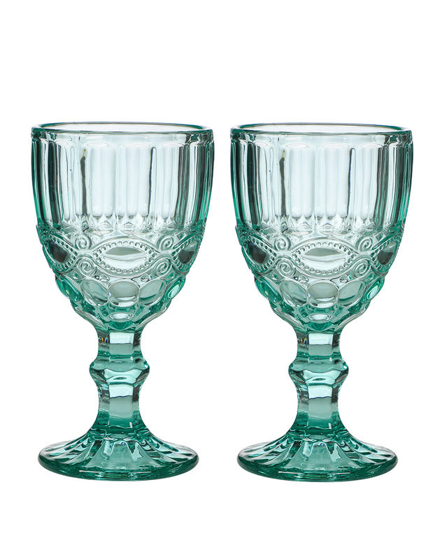 Aurielle Turquoise Wine Goblet